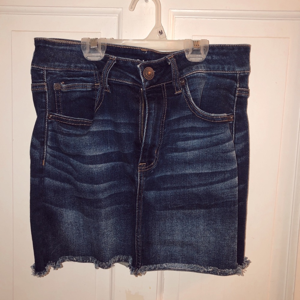 american eagle denim skirt